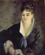Pierre Renoir Woman in Black painting